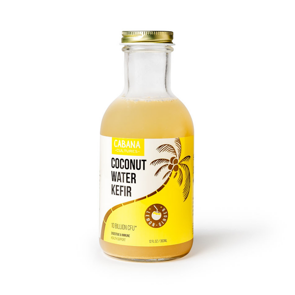 Probiotic Coconut Water Drinks | Lemon-Ginger 12-Pack – Cabana Probiotic Coconut Water Drinks | Lemon-Ginger 12-Pack – Cabana